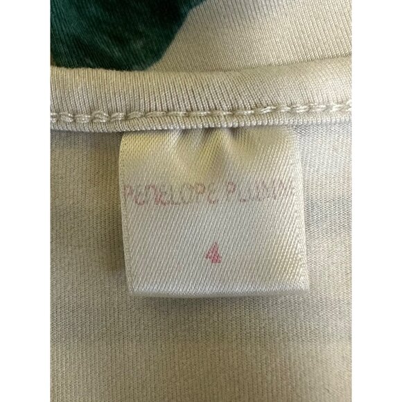 Penelope Plumm Girls Dinosaur Dress Size 4 | Floral Dino Striped Ruffle Hem Sund - Picture 5 of 6